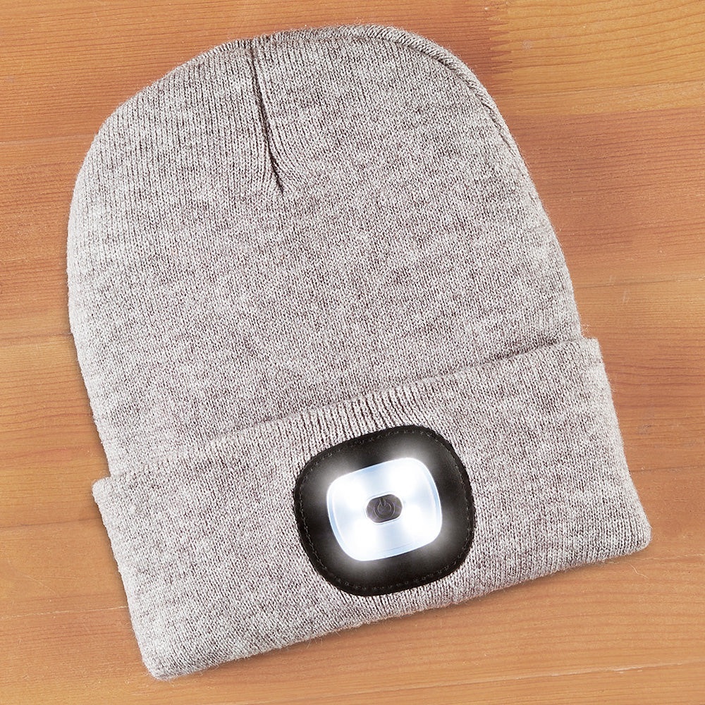 LED Beanie Hat - Gray